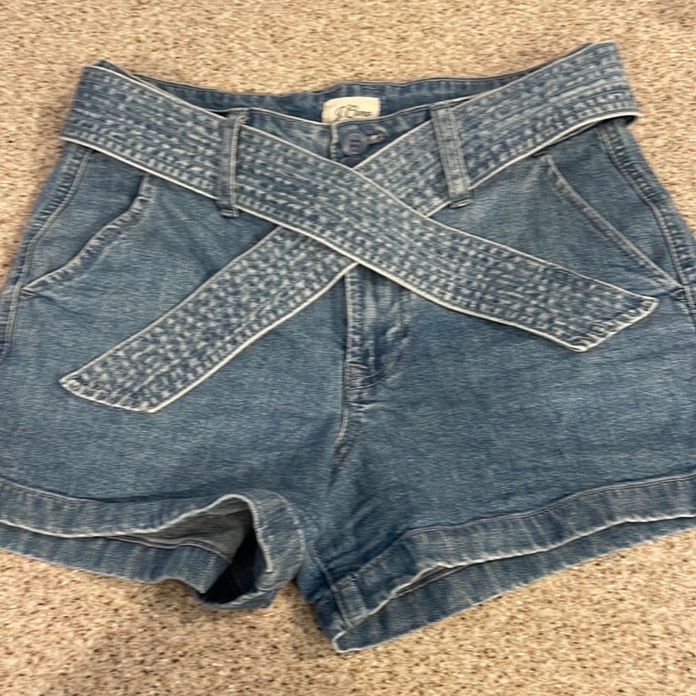 JCrew Denim Belted Shorts